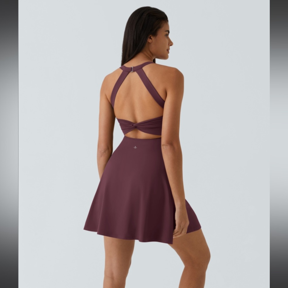 NWT HALARA Backless Twist Dance Active Dress - Easy Peezy sz XL